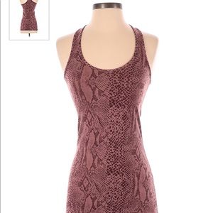 Lululemon cool racerback align workout tank top, size 4, maroon animal print